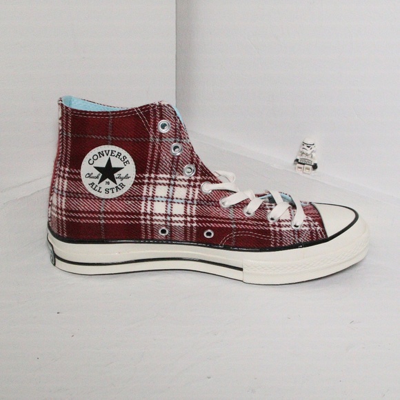 converse chuck 70 plaid high top